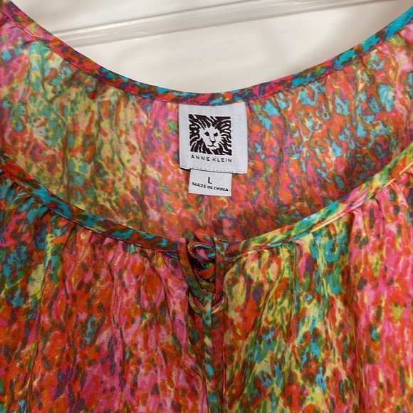 Anne Klein L Boho Top - Picture 2 of 4